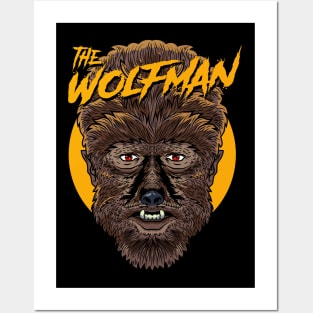 vintage the wolfman Posters and Art